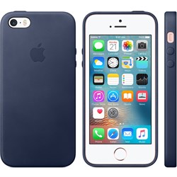 Оригинальный чехол-накладка Apple Leather Case кожаный для iPhone SE - фото 13136