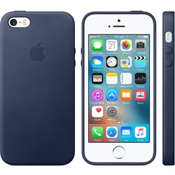 Оригинальный чехол-накладка Apple Leather Case кожаный для iPhone SE - фото 13137