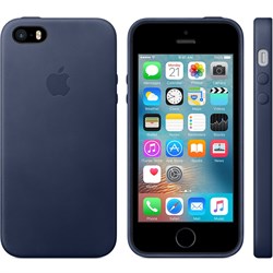 Оригинальный чехол-накладка Apple Leather Case кожаный для iPhone SE - фото 13138