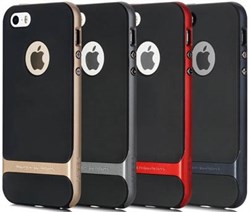 Чехол-накладка Rock Royce Case для iPhone 5/5s/SE, цвет "темно-серый" - фото 14421