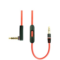 Кабель AUX Monster с пультом (Цвет: Красный) - фото 14671