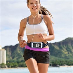 Сумка поясная для спорта Rock Universal Running Belt для смартфона (Цвет: Серый) - фото 15342