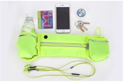 Сумка поясная для спорта Rock Multifunctional Running Belt для смартфона (Цвет: Чёрный) - фото 15354