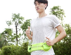 Сумка поясная для спорта Rock Multifunctional Running Belt для смартфона (Цвет: Чёрный) - фото 15355
