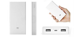 Внешний аккумулятор Xiaomi (Mi) Power Bank 20000 mAh, цвет "Белый" (PLM05ZM) - фото 15385