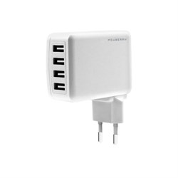 Сетевое зарядное устройство Mixberry 4.8A 4USB (Цвет: Белый) - фото 15755