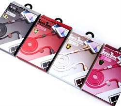 Кабель Remax USB - Lightning/MicroUSB Same Time 100 см. (Цвет: Красный) - фото 16183