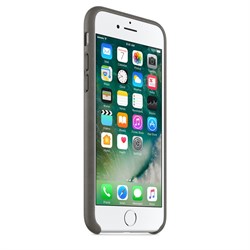 Оригинальный кожаный чехол-накладка Apple для iPhone 7/8, цвет «грозовое небо» (MMY12ZM/A) - фото 16269