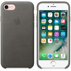 Оригинальный кожаный чехол-накладка Apple для iPhone 7/8, цвет «грозовое небо» (MMY12ZM/A) - фото 16270