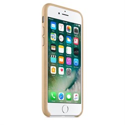 Оригинальный кожаный чехол-накладка Apple для iPhone 7/8, цвет «миндальный» (MMY72ZM/A) - фото 16283