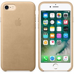 Оригинальный кожаный чехол-накладка Apple для iPhone 7/8, цвет «миндальный» (MMY72ZM/A) - фото 16285