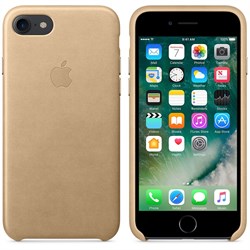 Оригинальный кожаный чехол-накладка Apple для iPhone 7/8, цвет «миндальный» (MMY72ZM/A) - фото 16287