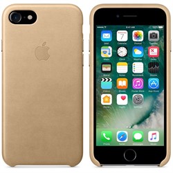 Оригинальный кожаный чехол-накладка Apple для iPhone 7/8, цвет «миндальный» (MMY72ZM/A) - фото 16288
