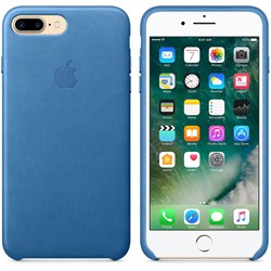 Оригинальный кожаный чехол-накладка Apple для iPhone 7 Plus/8 Plus, цвет «синее море» (MMYH2ZM/A) - фото 16364