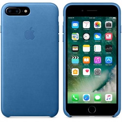 Оригинальный кожаный чехол-накладка Apple для iPhone 7 Plus/8 Plus, цвет «синее море» (MMYH2ZM/A) - фото 16367
