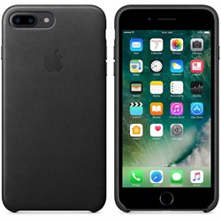 Оригинальный кожаный чехол-накладка Apple для iPhone 7 Plus/8 Plus, цвет «черный» (MMYJ2ZM/A) - фото 16380