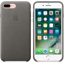 Оригинальный кожаный чехол-накладка Apple для iPhone 7 Plus/8 Plus, цвет «грозовое небо» (MMYE2ZM/A) - фото 16391