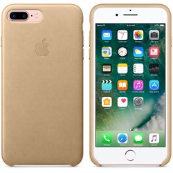 Оригинальный кожаный чехол-накладка Apple для iPhone 7 Plus/8 Plus, цвет «миндальный» (MMYL2ZM/A) - фото 16405