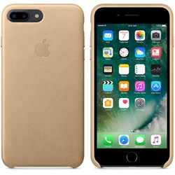 Оригинальный кожаный чехол-накладка Apple для iPhone 7 Plus/8 Plus, цвет «миндальный» (MMYL2ZM/A) - фото 16408
