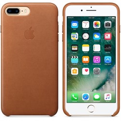 Оригинальный кожаный чехол-накладка Apple для iPhone 7 Plus/8 Plus, цвет «золотисто-коричневый» (MMYF2ZM/A) - фото 16421