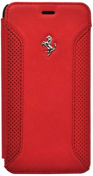 Чехол-накладка Ferrari для iPhone 6/6s plus F12 Booktype Red (Цвет: Красный) - фото 16433