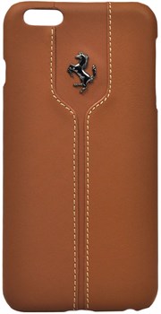 Чехол-накладка Ferrari для iPhone 6/6s plus Montecarlo Hard Camel (Цвет: Коричневый) - фото 16541