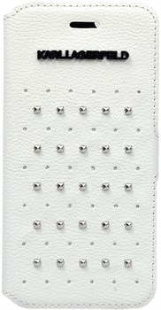 Чехол-книжка Karl Lagerfeld для iPhone 6/6s Trendy Booktype White (Цвет: Белый) - фото 16560