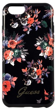Чехол-накладка Guess для iPhone 6/6S BLOSSOM Hard TPU Black (Цвет: Чёрный)