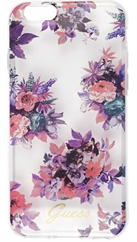 Чехол-накладка Guess для iPhone 6/6S BLOSSOM Hard TPU Transparent Flower (Дизайн: Цветы) - фото 17044