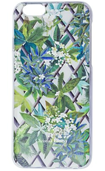 Чехол-накладка Lacroix для iPhone 6/6S CANOPY Malachite (Цвет: Белый с цветами) - фото 17161