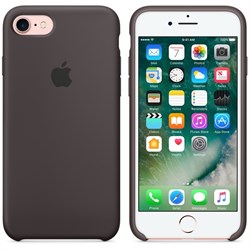Оригинальный силиконовый чехол-накладка Apple для iPhone 7/8, цвет «тёмное какао»  (MMX22ZM/A) - фото 17331
