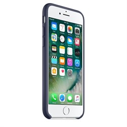 Оригинальный силиконовый чехол-накладка Apple для iPhone 7/8, цвет «темно-синий»  (MMWK2ZM/A) - фото 17355