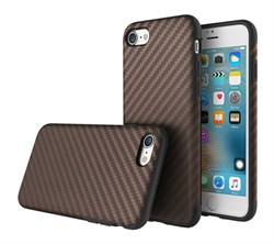 Чехол-накладка Rock Origin Series (Textured) карбон для iPhone 7/8 (Цвет: Коричневый) - фото 17597