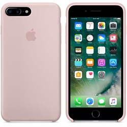 Оригинальный силиконовый чехол-накладка Apple для iPhone 7 Plus/8 Plus, цвет «розовый песок»  (MMT02ZM/A) - фото 17817