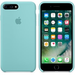 Оригинальный силиконовый чехол-накладка Apple для iPhone 7 Plus/8 Plus, цвет «синее море»  (MMQY2ZM/A) - фото 17833