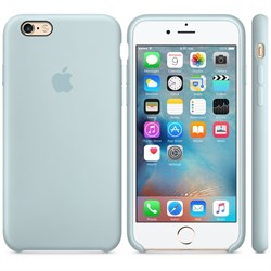 Оригинальный силиконовый чехол-накладка Apple для iPhone 6/6s цвет «бирюзовый» (MLCW2ZM/A) - фото 19322