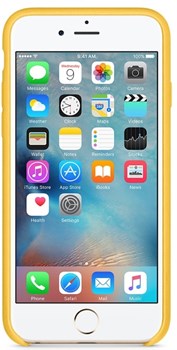 Оригинальный кожаный чехол-накладка Apple для iPhone 6/6s цвет «весенняя мимоза» (MMM22ZM/A) - фото 19485