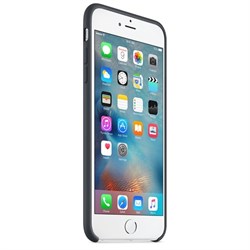 Оригинальный силиконовый чехол-накладка Apple для iPhone 6/6s Plus цвет «угольно-серый» (MKXJ2ZM/A) - фото 19492