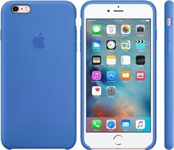 Оригинальный силиконовый чехол-накладка Apple для iPhone 6/6s Plus цвет «Кобальт» (MM6E2ZM/A) - фото 19692