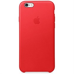 Оригинальный кожаный чехол-накладка Apple для iPhone 6/6s цвет &#171;красный&#187; (MKXX2ZM/A)