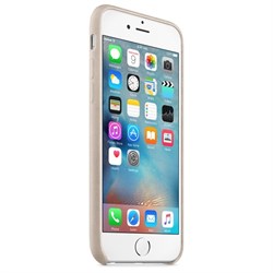 Оригинальный кожаный чехол-накладка apple для iPhone 6/6S Plus, цвет «Телесный» (MKXE2ZM/A) - фото 19855