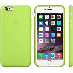 ОРИГИНАЛЬНЫЙ КОЖАНЫЙ ЧЕХОЛ-НАКЛАДКА APPLE ДЛЯ IPHONE 6 ЦВЕТ «Зеленый» (MGXU2ZM/A) - фото 20232