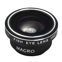 Объектив-линза Lieqi набор 3 в 1:Fisheye, Макро ( macro ) объектив,широкоугольная линза для iPhone 6 plus Цвет: Чёрный (LQ-019) - фото 20338