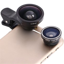Набор линз Lieqi LQ-003 3-в-1 (черный) - фото 20367