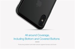 Чехол-накладка Just Mobile TENC для iPhone X (цвет прозрачный-матовый) - фото 23201