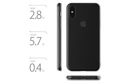 Чехол-накладка Just Mobile TENC для iPhone X (цвет прозрачный-матовый) - фото 23204
