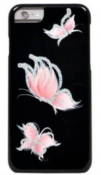 Чехол-накладка iCover iPhone 6/6s HP Happy Butterfly, дизайн бабочки, цвет "черный" (IP6/4.7-HP/BK-PB/P) - фото 23507