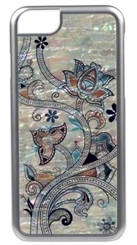 Чехол-накладка iCover iPhone 6/6s Mother of Pearl 08, дизайн "цветы" (IP6/4.7-MP-SL/FL01) - фото 23540