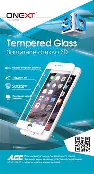 Защитное стекло ONEXT Tempered Glass 3D 0.3 мм для iPhone 7/8 - фото 23631