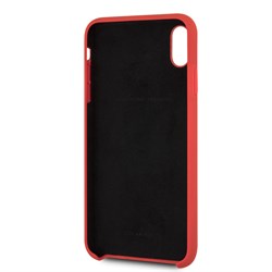 Чехол-Накладка Ferrari iPhone XS Max Heritage W Hard Leather "Red" (FEHDEHCI65RE) - фото 24916